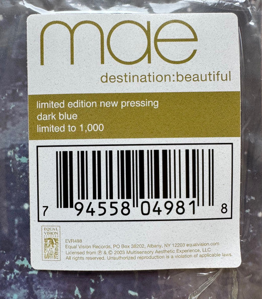MAE: Destination Beautiful Vinyl LP (Dark Blue)