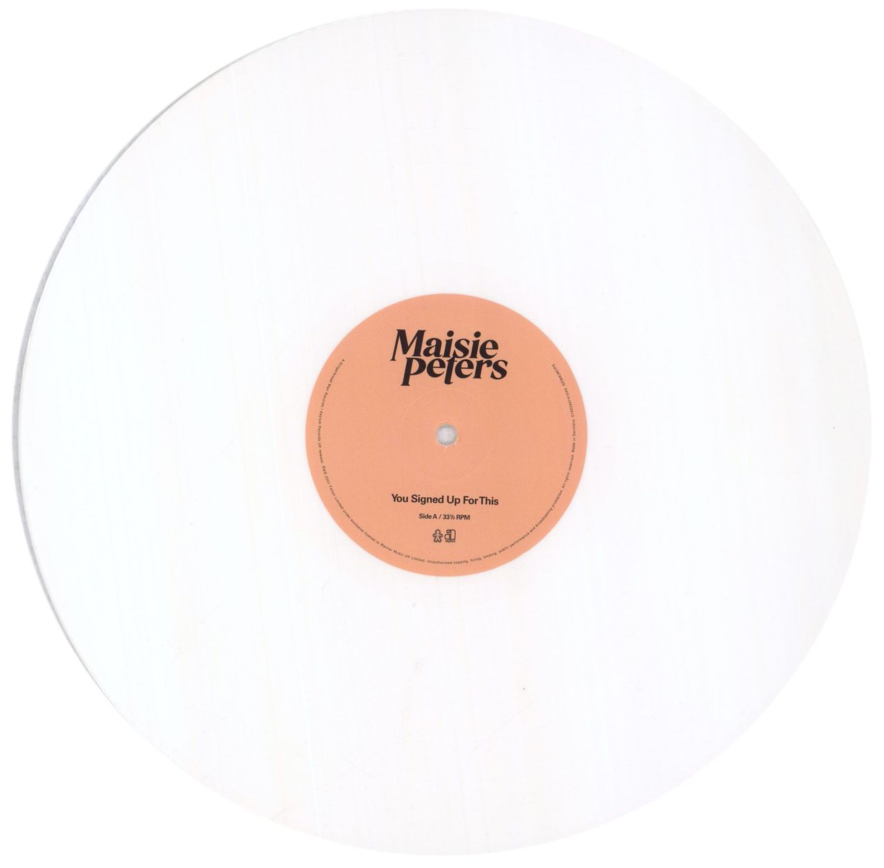 Maisie Peters: You Signed Up For This Vinyl LP (White)
