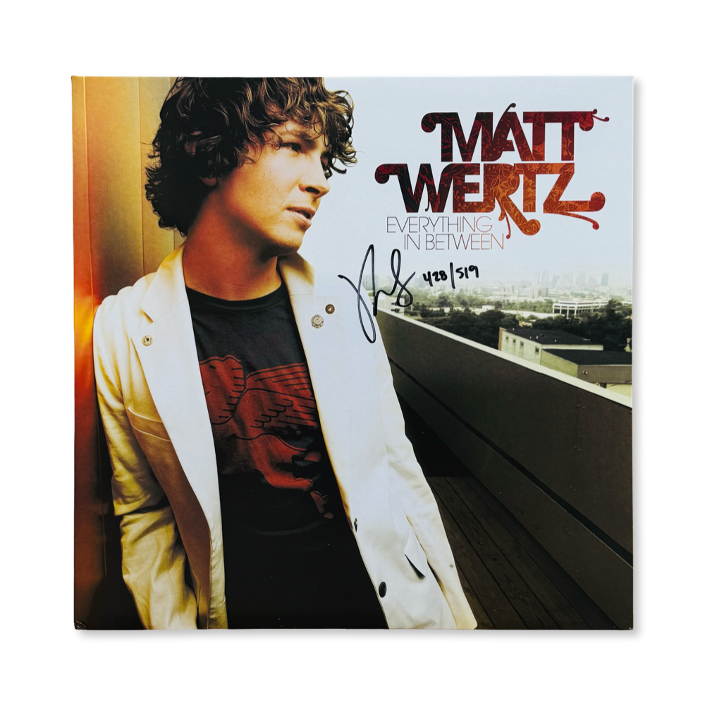 Matt Wertz: Everything In Between Vinyl LP (Orange, Autographed, Numbered)
