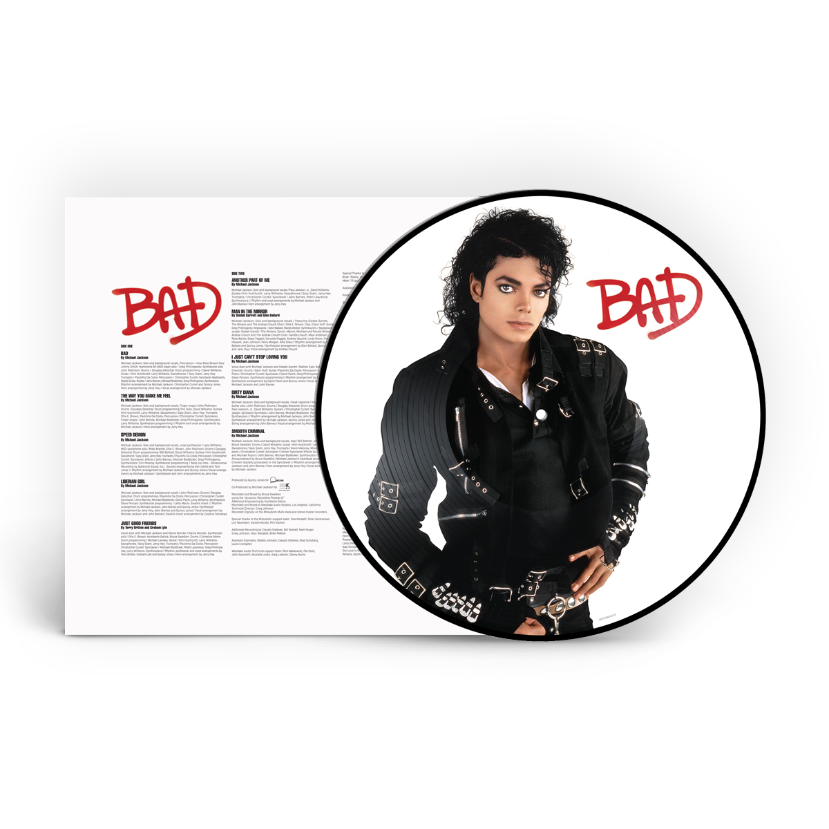 Michael Jackson: Bad Vinyl LP (Picture Disc)