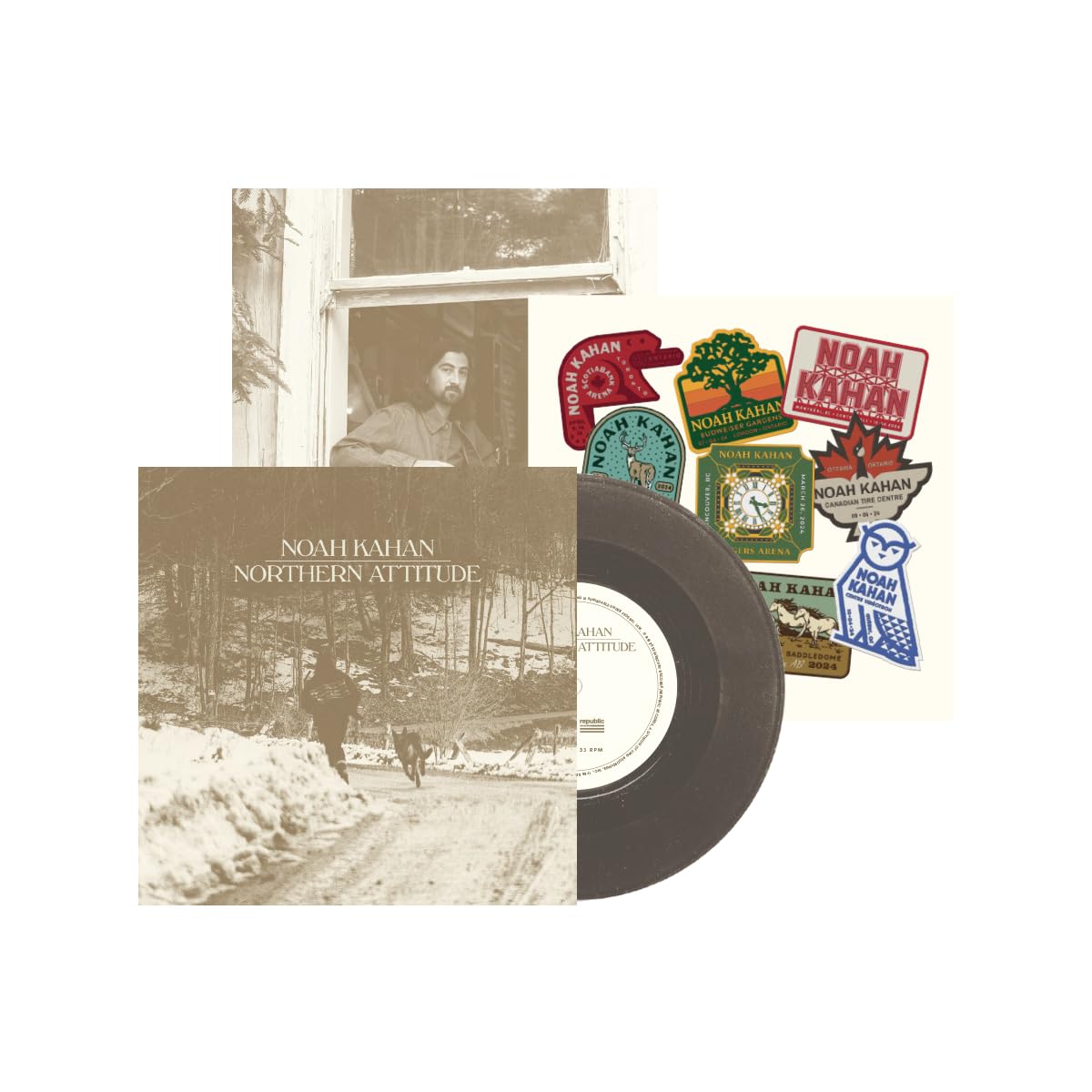Noah Kahan: Northern Attitude 7" Vinyl (Black Ice + Poster)