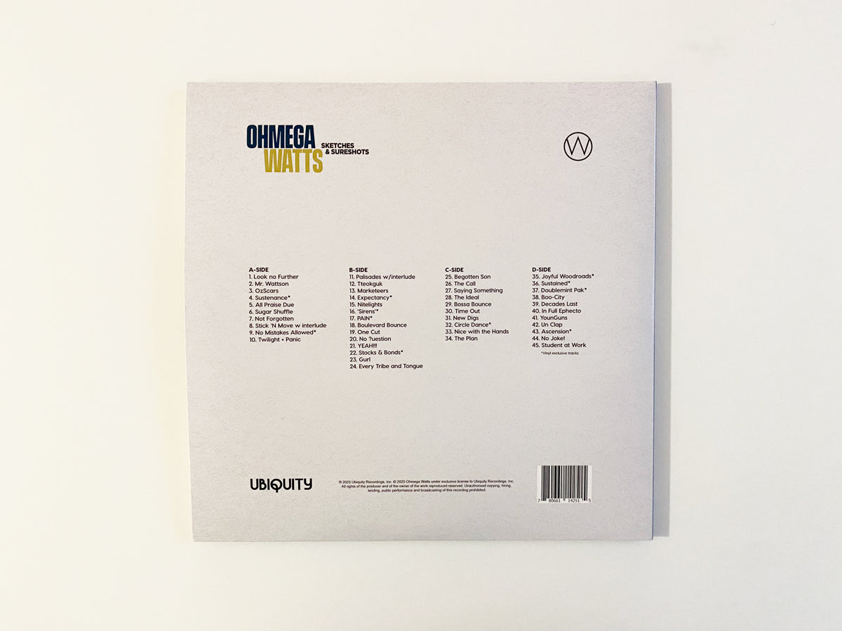 Ohmega Watts: Sketches & Sureshots Vinyl LP