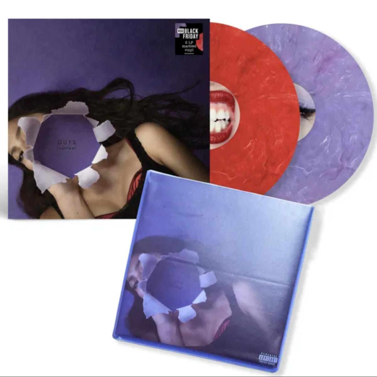 Olivia Rodrigo: Guts (Spilled) Deluxe Vinyl LP (RSD, Red & Purple Marbled)