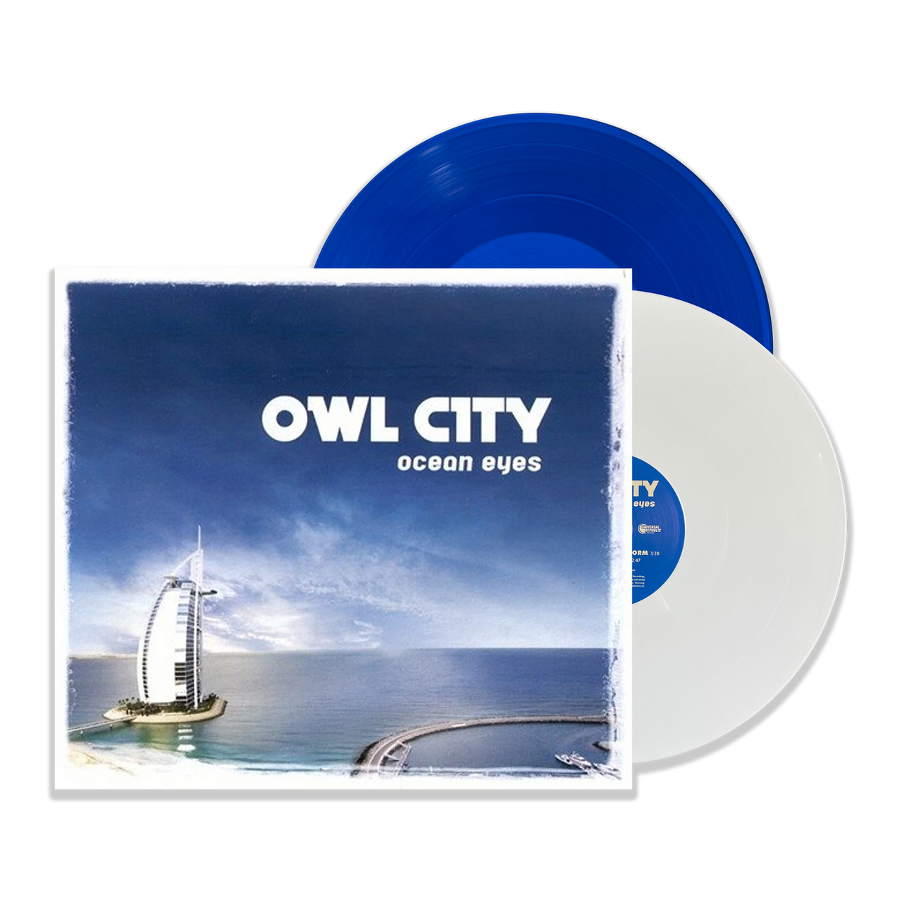 Owl City: Ocean Eyes Vinyl (Opaque White & Translucent Blue)