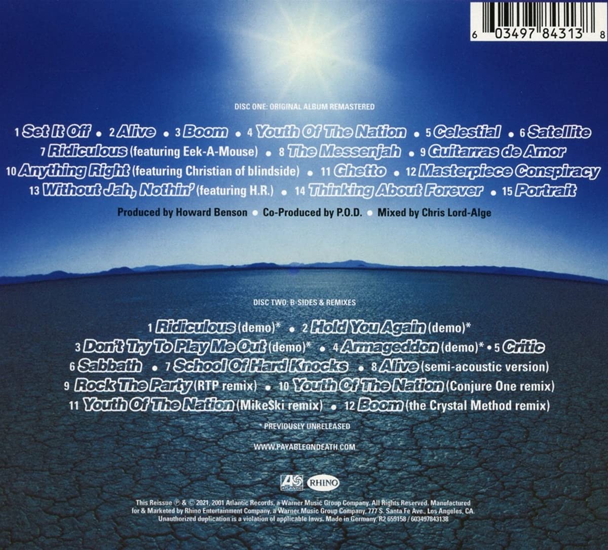 P.O.D.: Satellite (Expanded Edition) 2CD