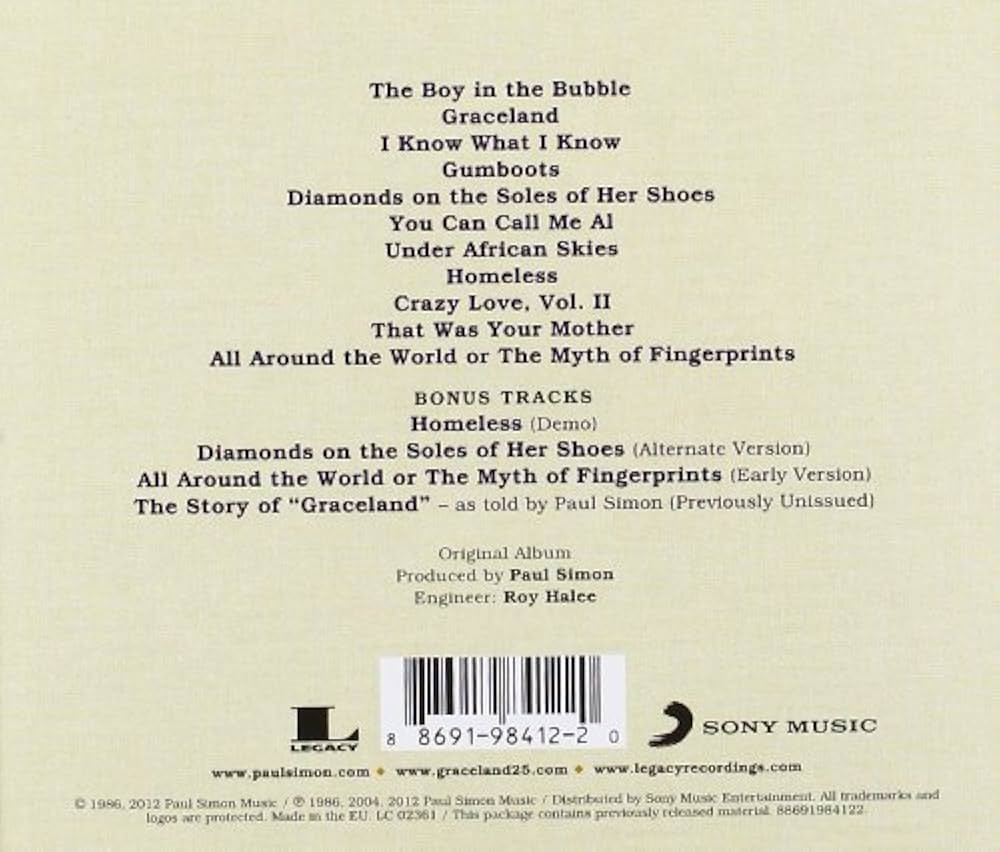 Paul Simon: Graceland CD (25th Anniversary)