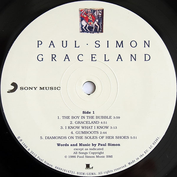 Paul Simon: Graceland Vinyl LP (25th Anniversary, 180 gram)