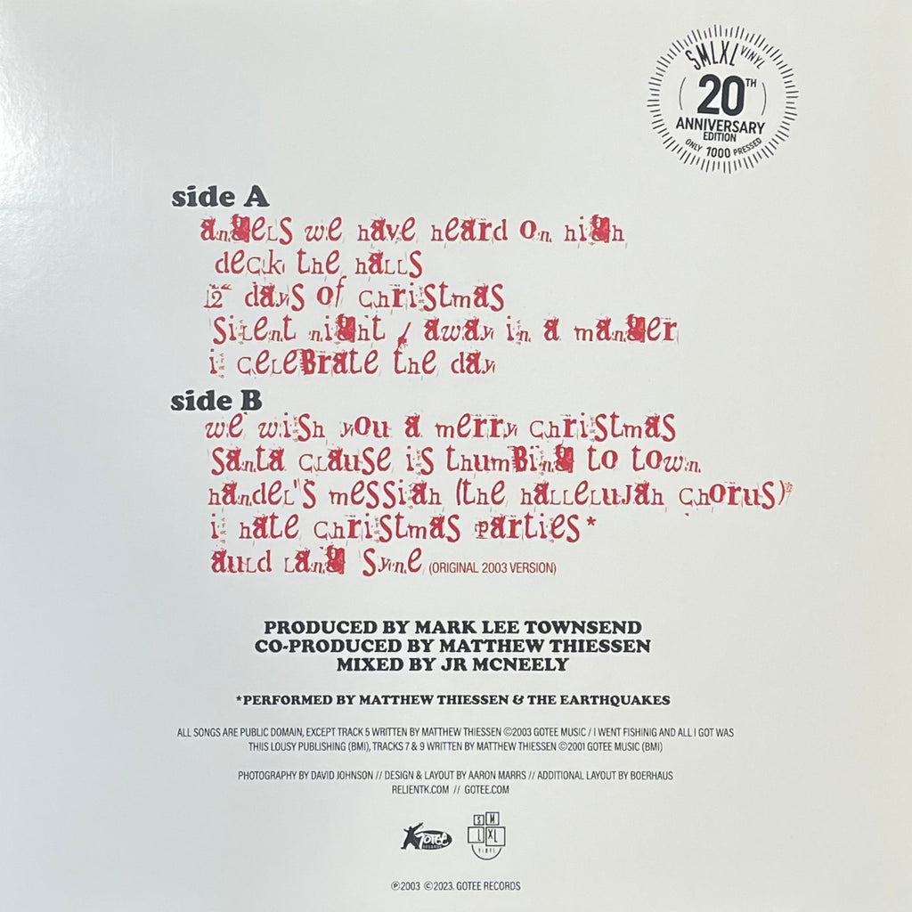 Relient K: Deck The Halls, Bruise Your Hand Vinyl LP (Black/White Swirl)