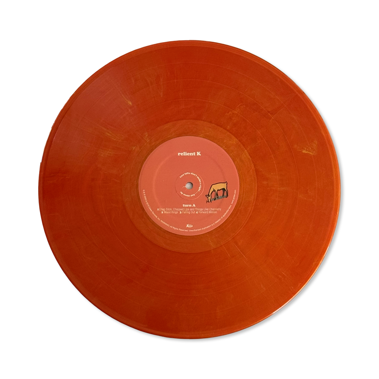 Relient K: Two Lefts Don't Make A Right... Vinyl LP (Orange Sparkle)