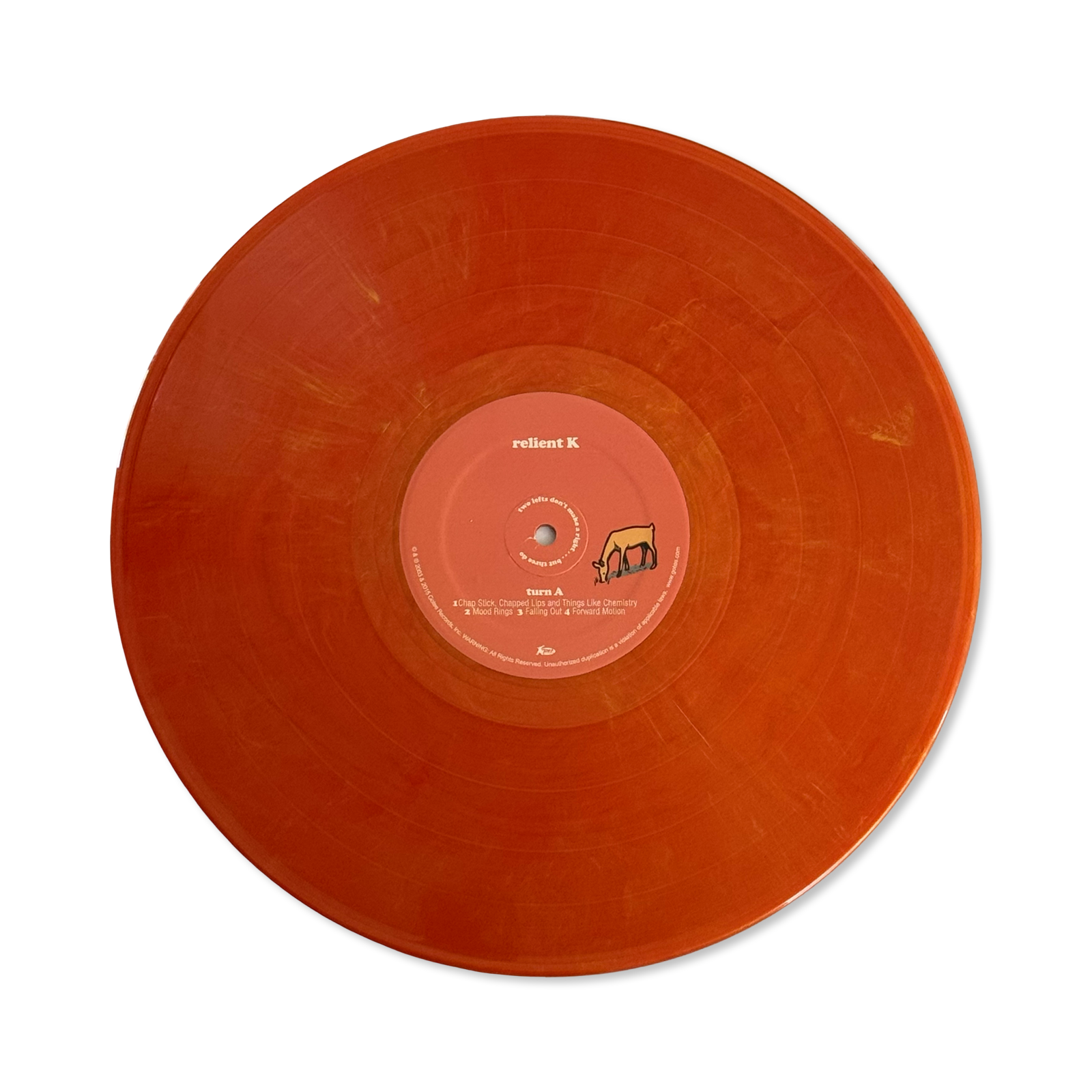 Relient K: Two Lefts Don't Make A Right... Vinyl LP (Orange Sparkle)