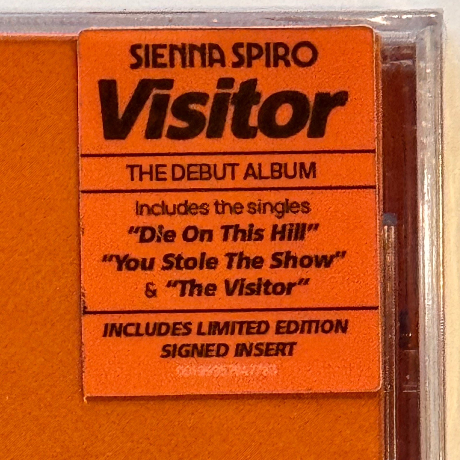 Sienna Spiro: Visitor CD (Autographed)