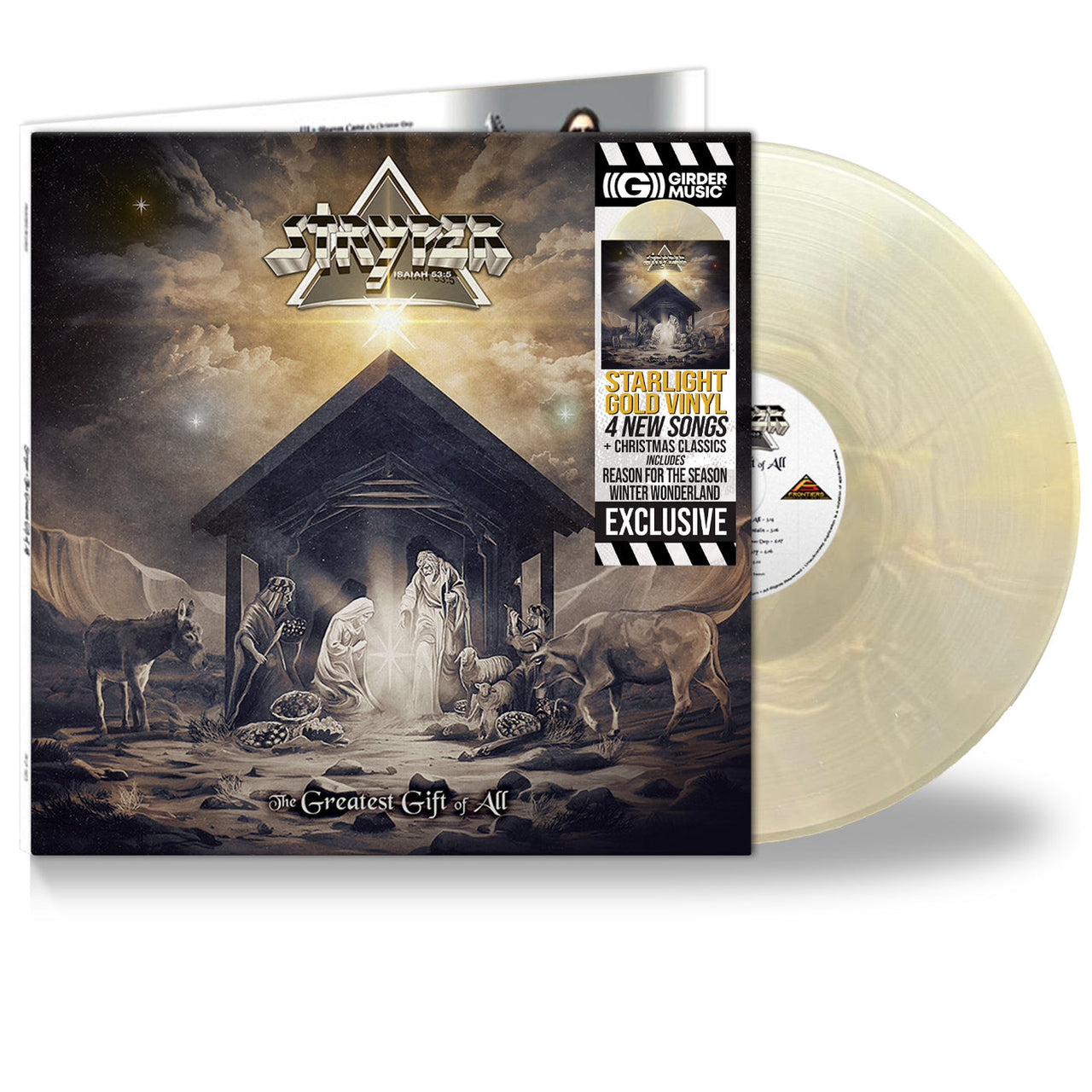 Stryper: The Greatest Gift of All Vinyl LP (Starlight Gold)
