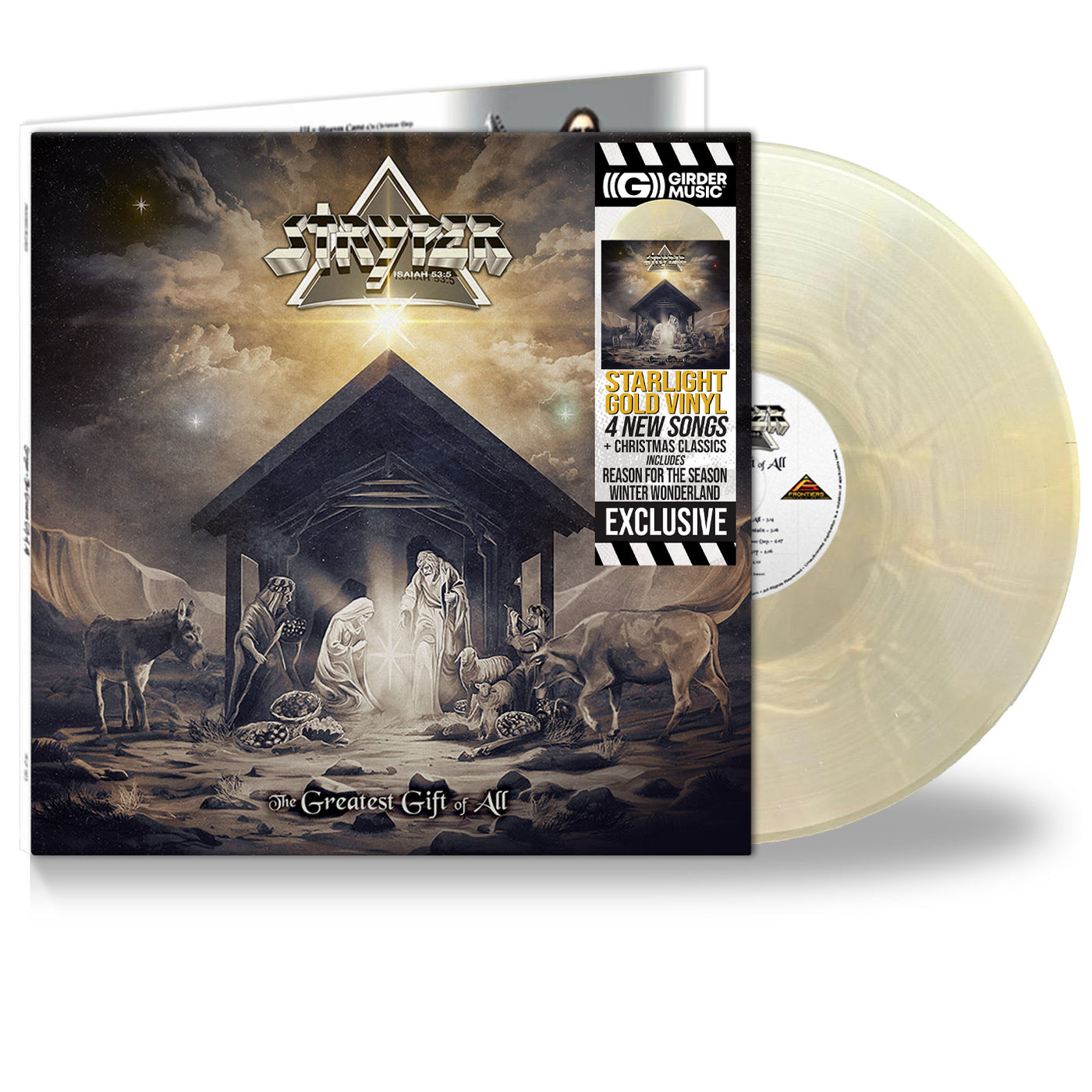 Stryper: The Greatest Gift of All Vinyl LP (Starlight Gold)