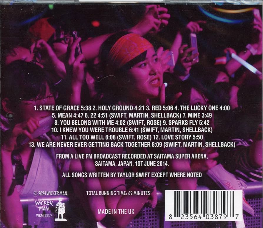 Taylor Swift: One Night Only - Japan Broadcast 2014 CD