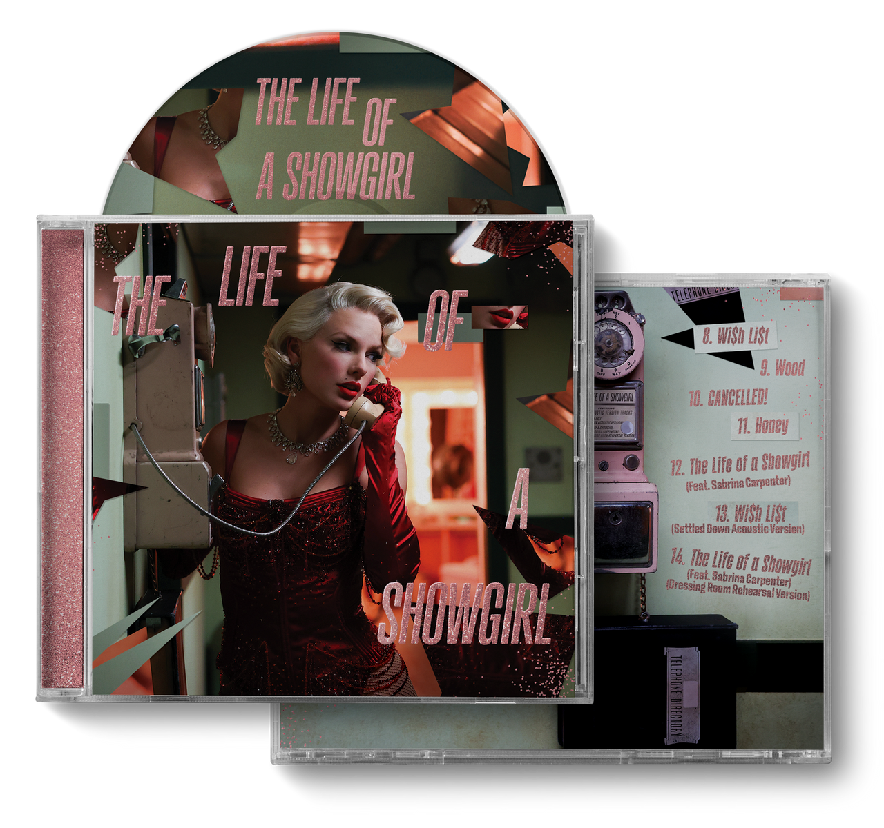 Taylor Swift: The Life of a Showgirl CD (Dressing Room Rehearsal Version)