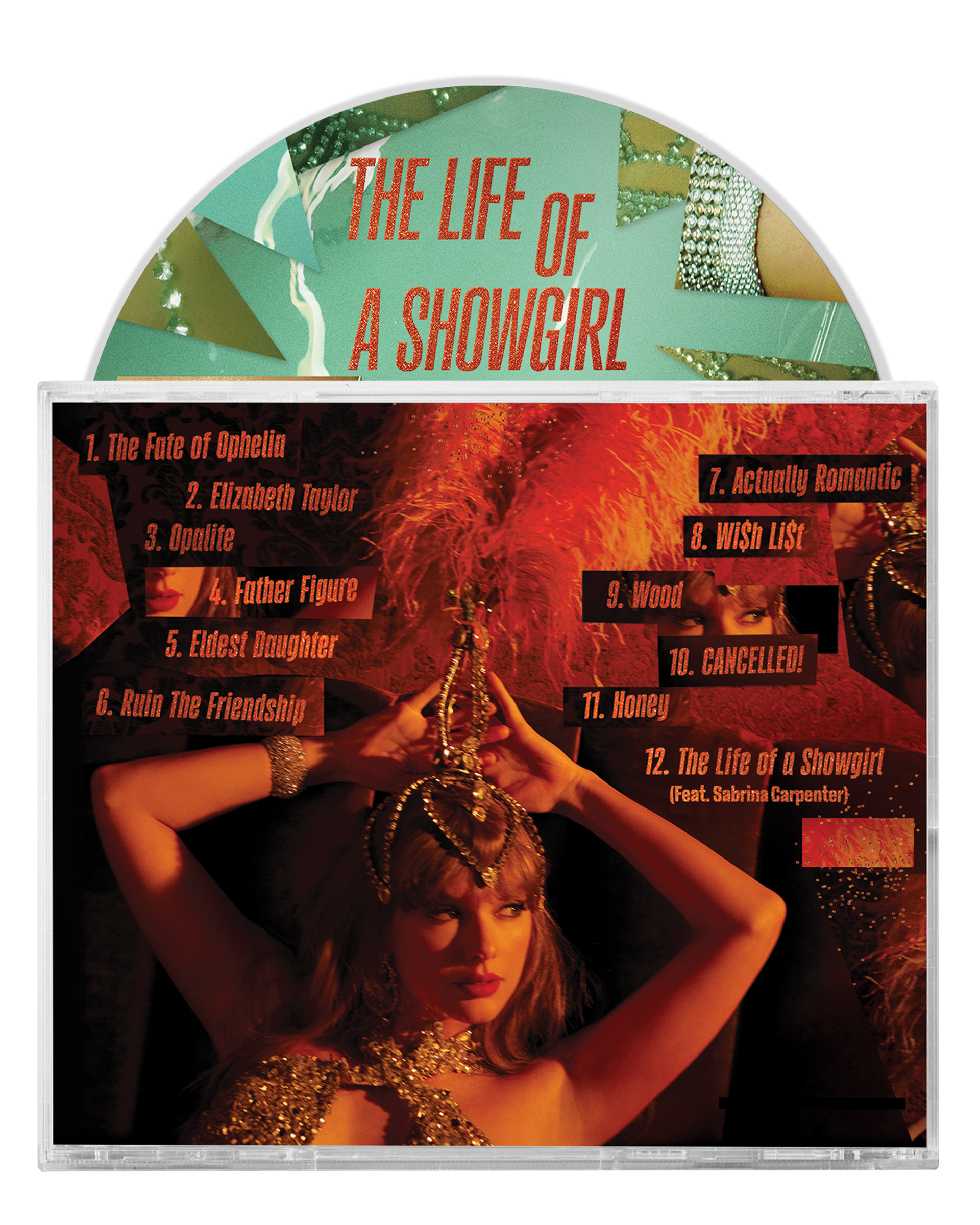 Taylor Swift: The Life of a Showgirl CD (Sweat & Vanilla Perfume, Poster)