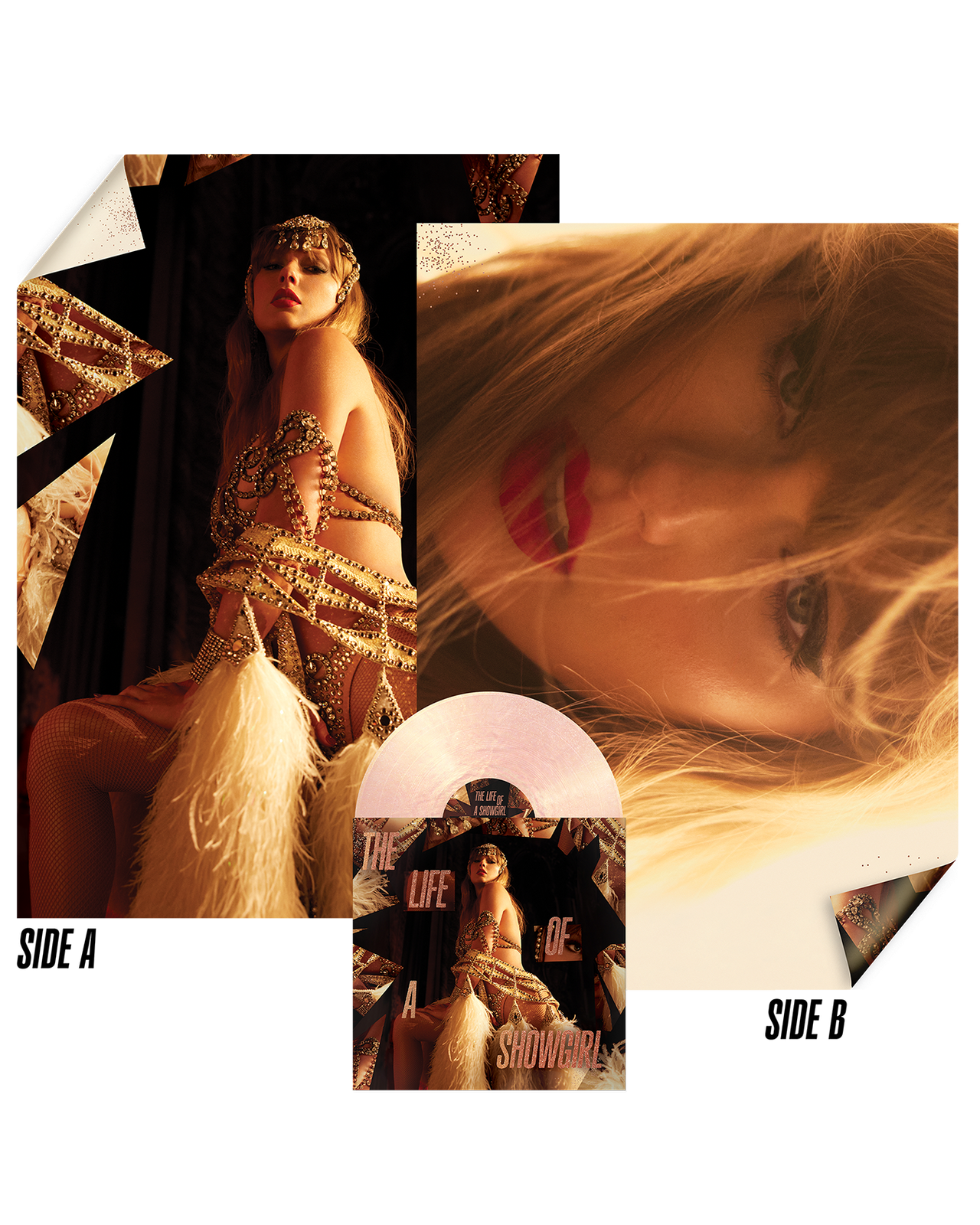 Taylor Swift: The Life of a Showgirl Vinyl LP (Pink Shimmer - Summertime Spritz)