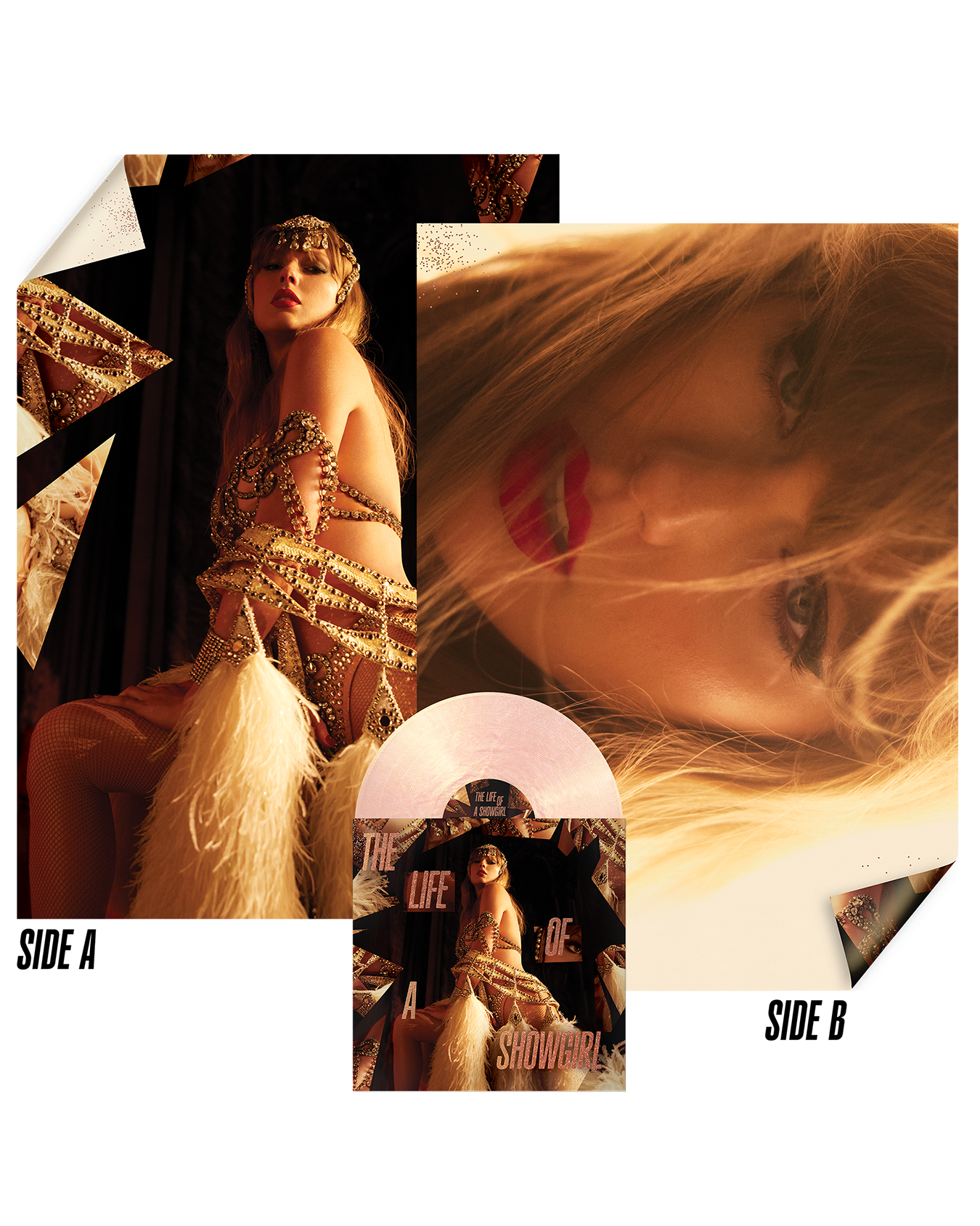 Taylor Swift: The Life of a Showgirl Vinyl LP (Pink Shimmer - Summertime Spritz)