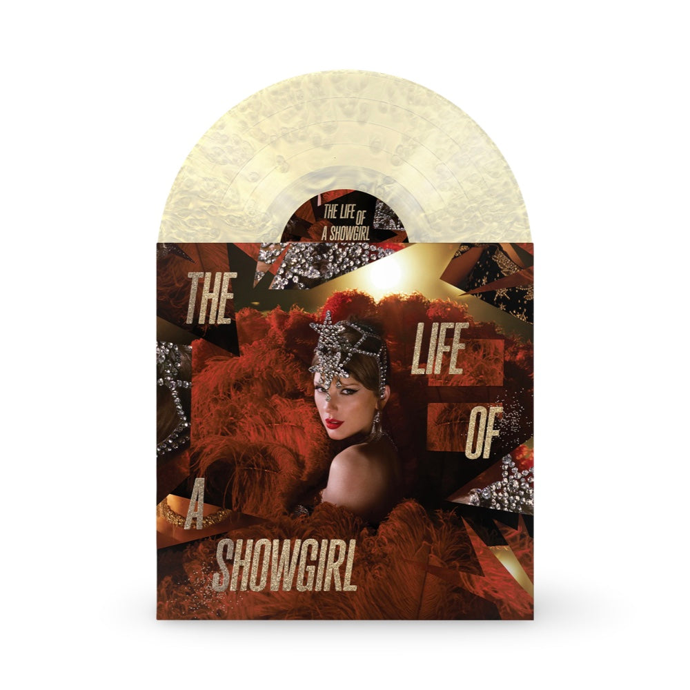 Taylor Swift: The Life of a Showgirl Vinyl LP The Tiny Bubbles in Champagne Edition (Under Bright Lights Pearlescent Vinyl)