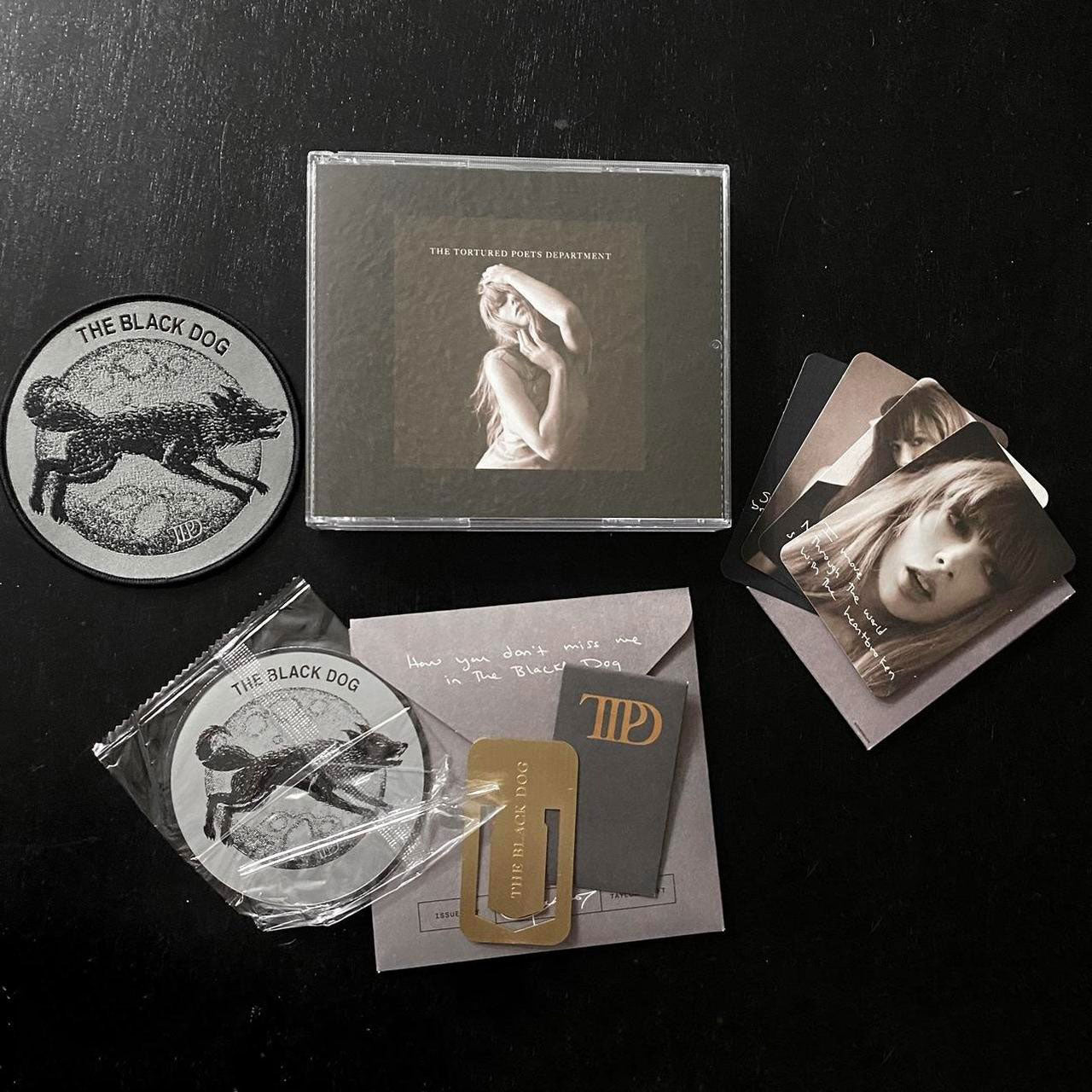 Taylor Swift: The Tortured Poets Department Deluxe "Fat Pack" CD + The Black Dog)