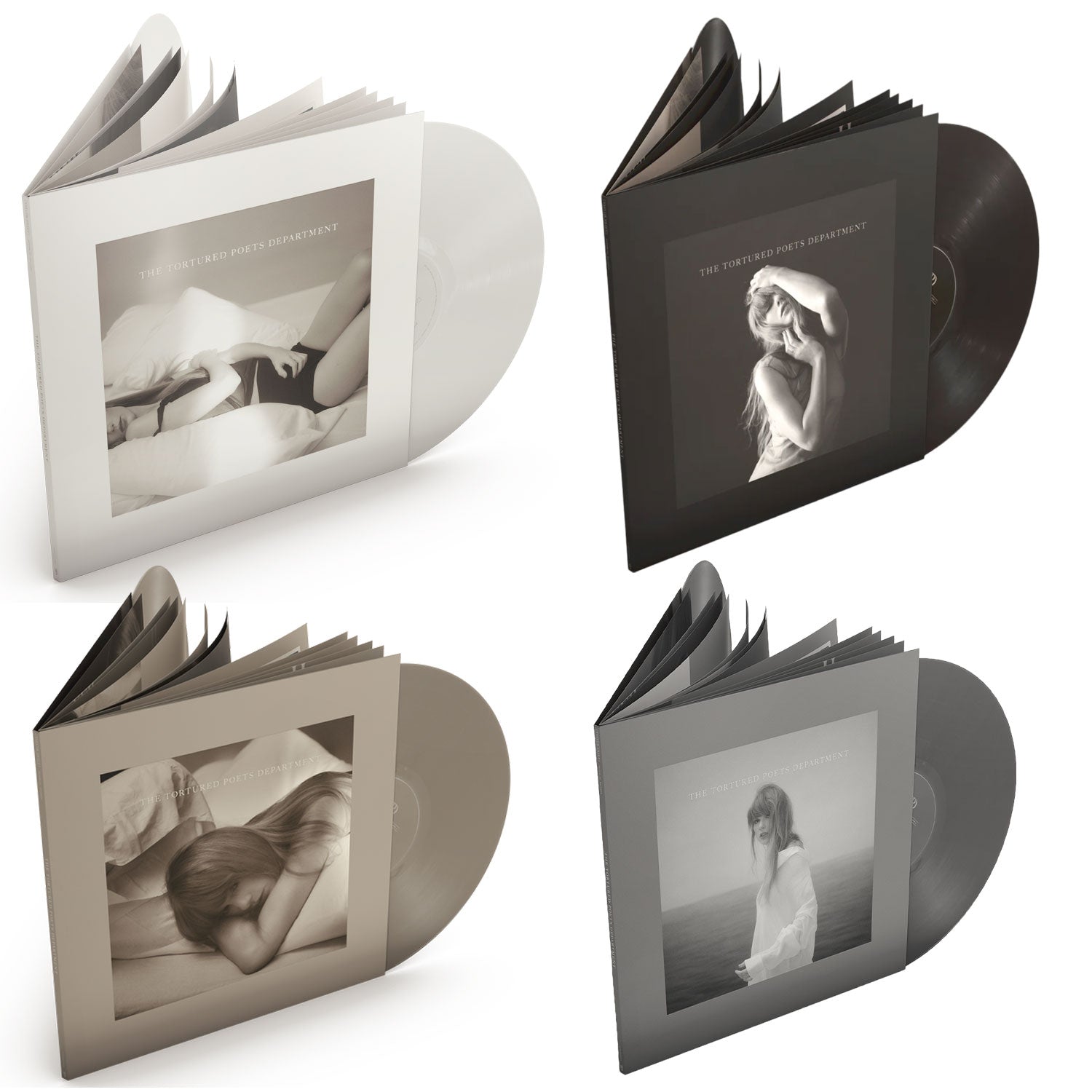 Taylor Swift: The Tortured Poets Department Vinyl LP Collection (All 4 Color Variants)