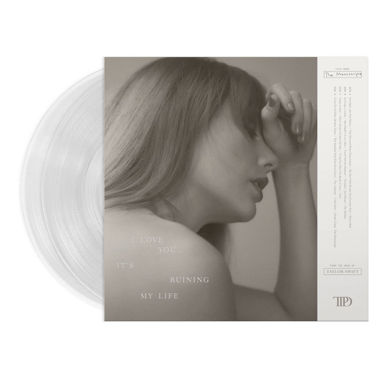 Taylor Swift: Tortured Poets Department Vinyl (Clear)