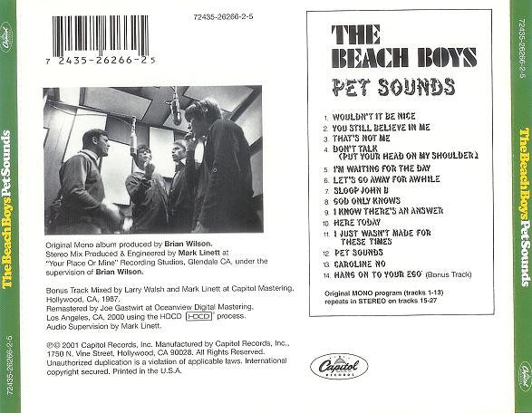 The Beach Boys: Pet Sounds CD (Mono & Stereo, Bonus Track)