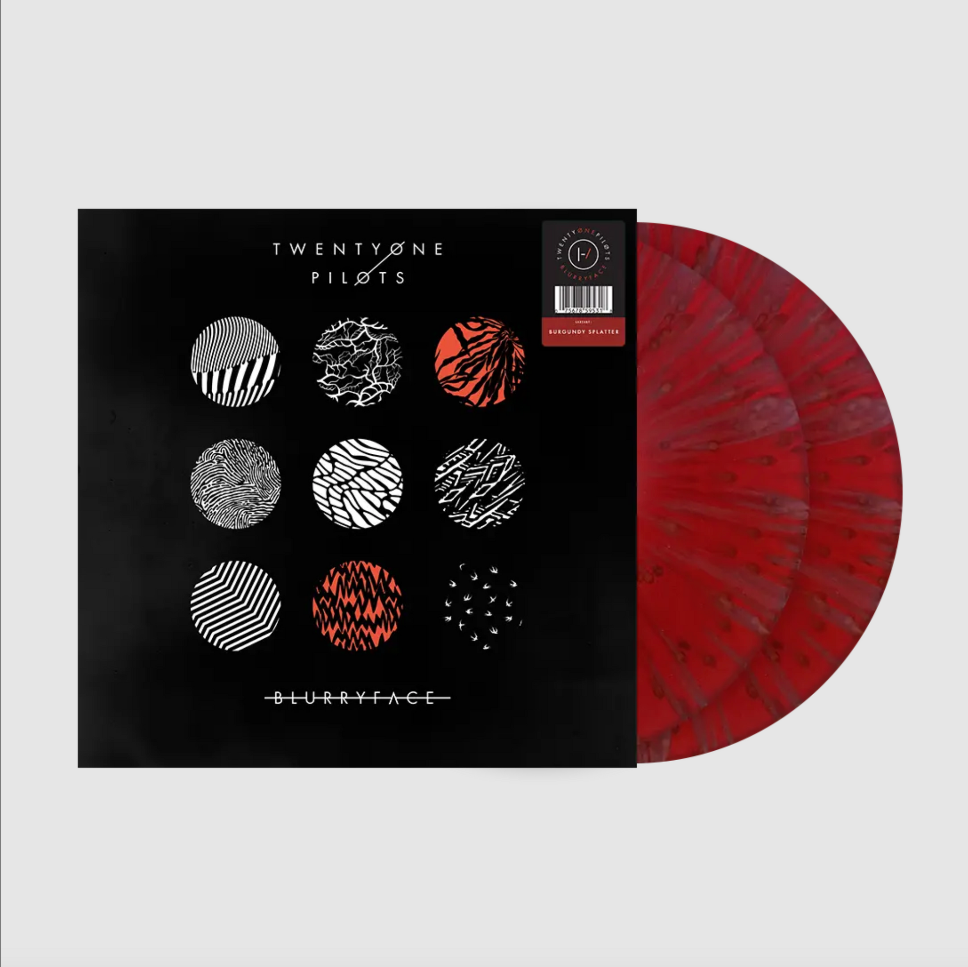 Twenty One Pilots: Blurryface Vinyl LP (Burgandy Splatter)