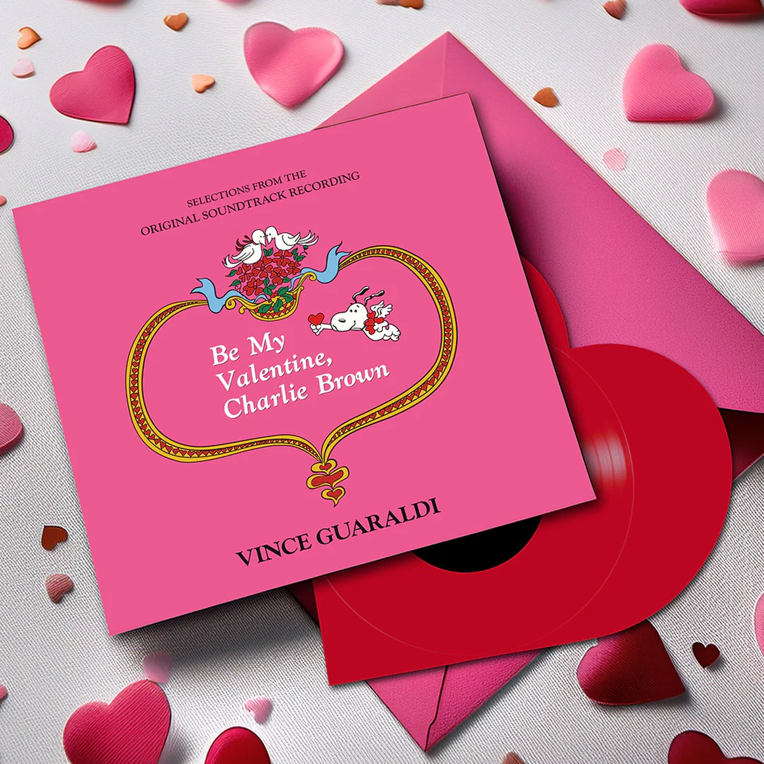 Vince Guaraldi: Be My Valentine, Charlie Brown Vinyl LP (Red, Heart Shaped)