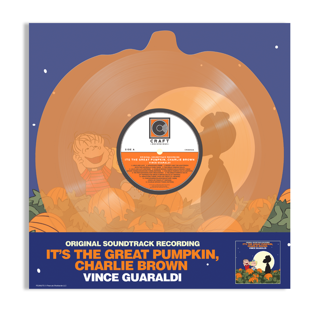 Vince Guaraldi: It's The Great Pumpkin, Charlie Brown Vinyl LP (Orange, Pumpkin Shaped)