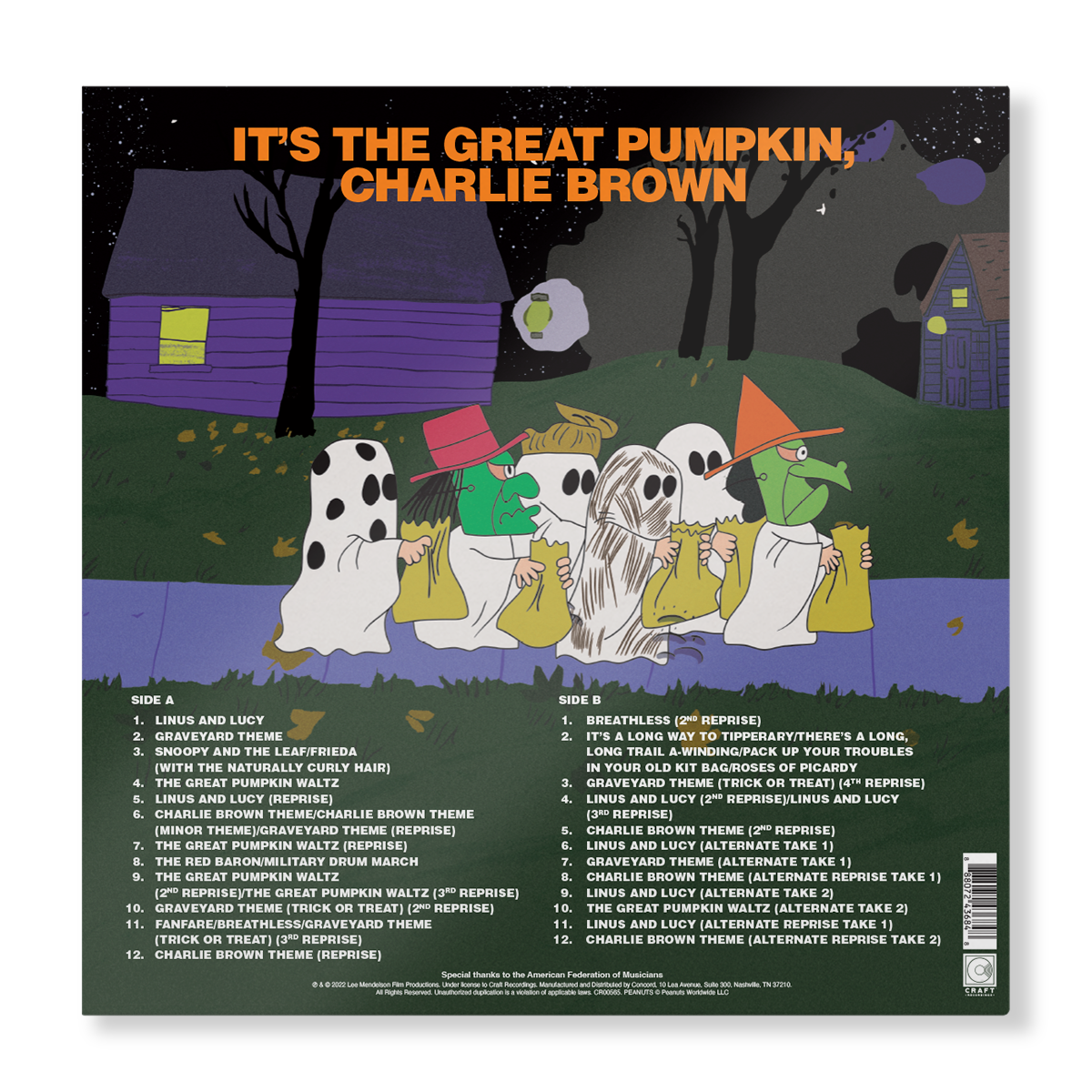 Vince Guaraldi: It's The Great Pumpkin, Charlie Brown Vinyl LP (Orange, Pumpkin Shaped)