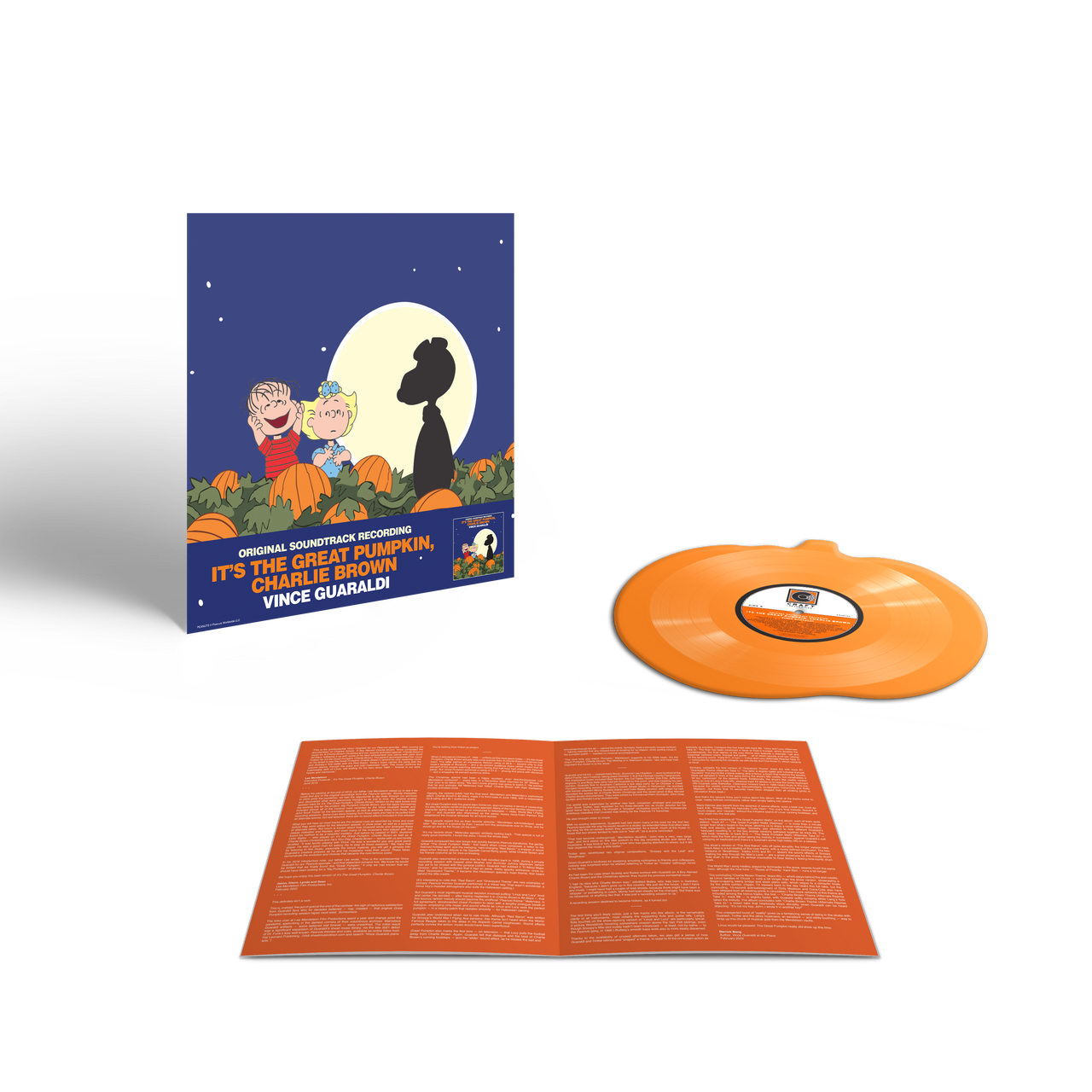Vince Guaraldi: It's The Great Pumpkin, Charlie Brown Vinyl LP (Orange, Pumpkin Shaped)