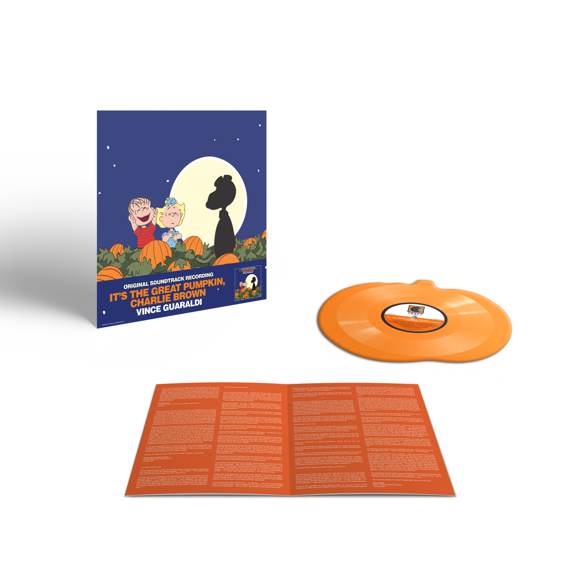 Vince Guaraldi: It's The Great Pumpkin, Charlie Brown Vinyl LP (Orange, Pumpkin Shaped)