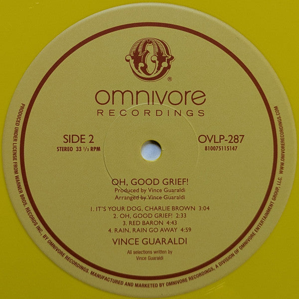 Vince Guaraldi: Oh Good Grief! Vinyl LP