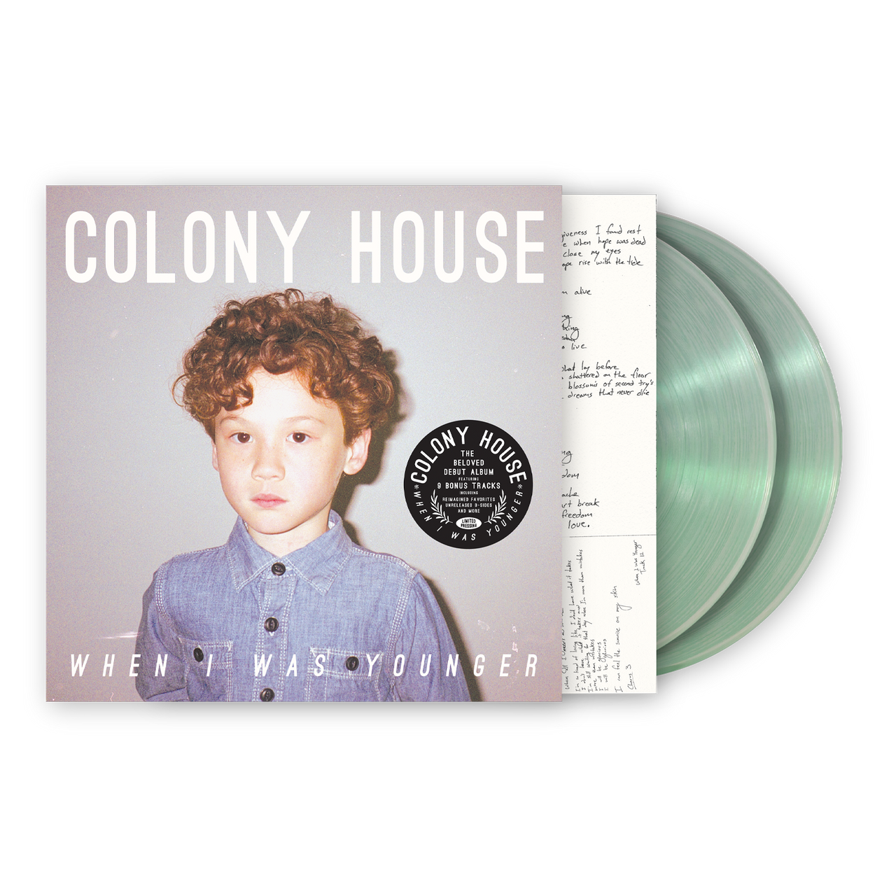 Colony House: When I Was Younger Vinyl LP (Deluxe, Coke Bottle)