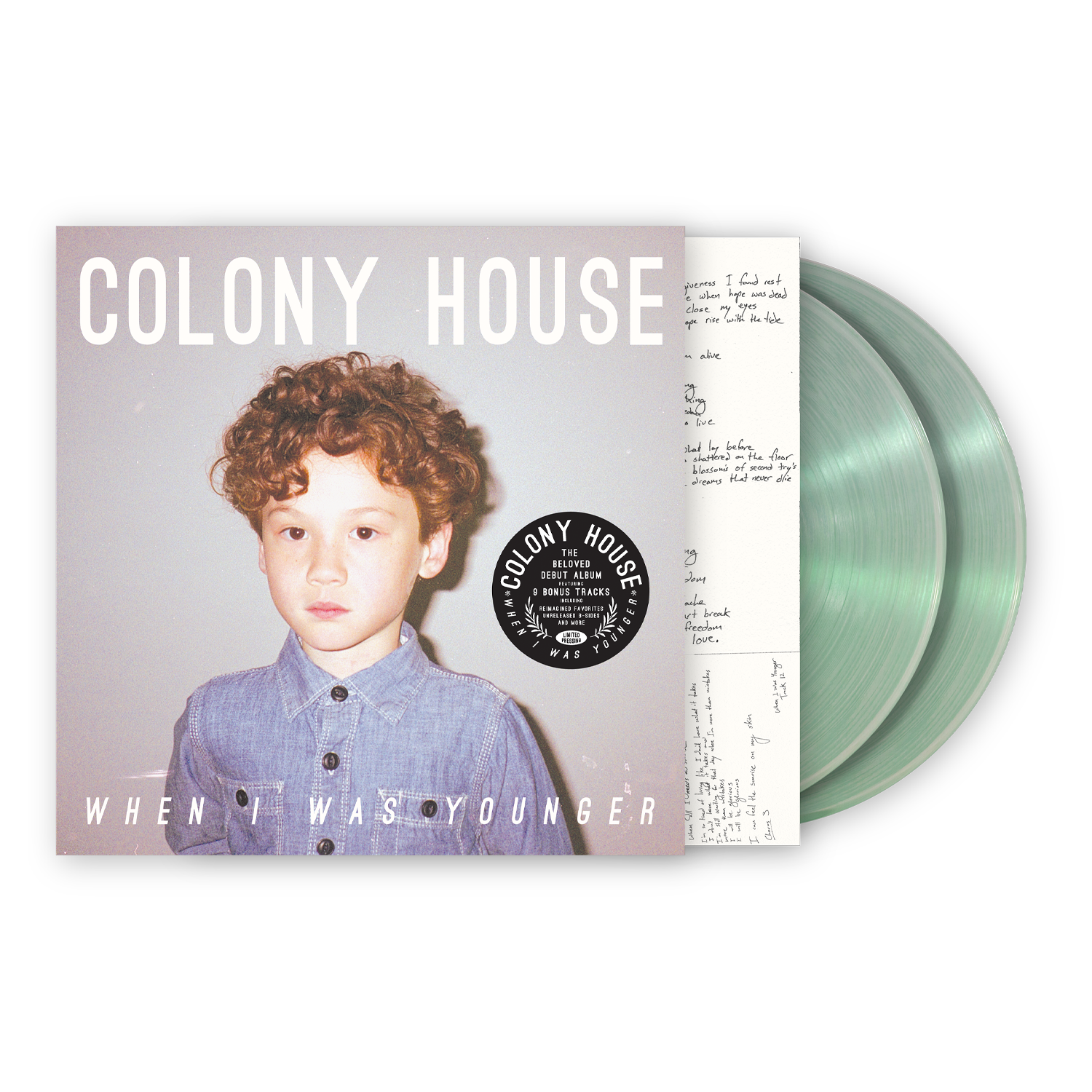 Colony House: When I Was Younger Vinyl LP (Deluxe, Coke Bottle)