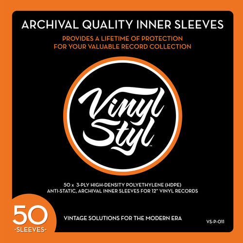 Vinyl Styl: 12" Vinyl LP Record Inner Sleeves, (Archival Quality) 50 pack