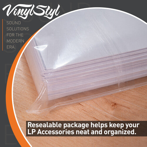 Vinyl Styl: 12" Vinyl LP Record Inner Sleeves, (White, Square Corner) 50 pack