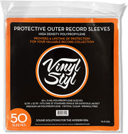 Vinyl Styl: 12" Vinyl LP Record Outer Sleeves, (Clear) 50 pack