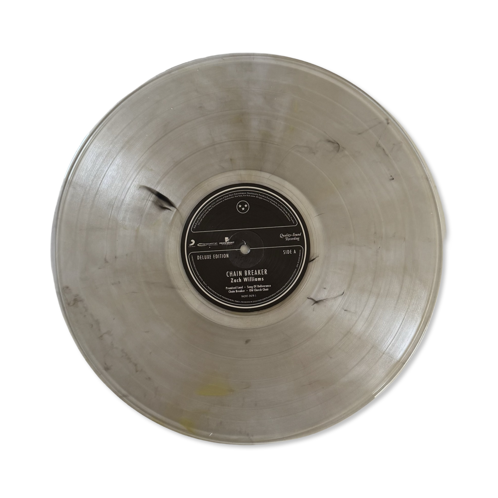Zach Williams: Chain Breaker Deluxe Edition Vinyl LP (Autographed, Clear Smoke)