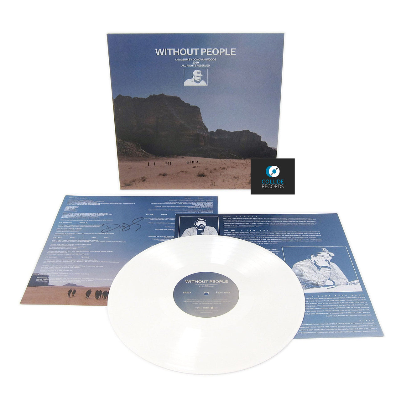 Donovan Woods: Without People Vinyl LP (White, Autographed Insert)