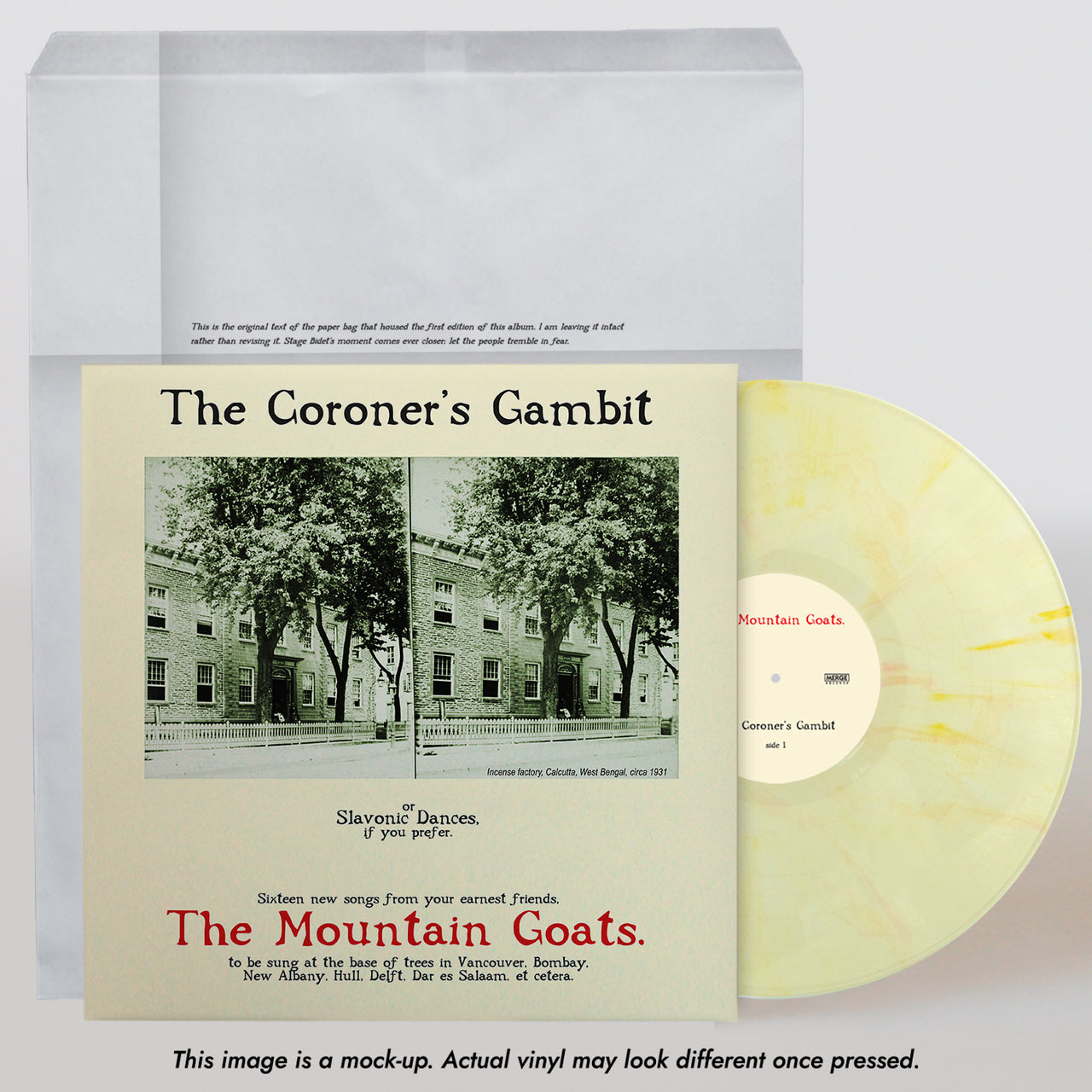 The Mountain Goats: The Coroner's Gambit Vinyl LP (Kandy Korn Yellow)