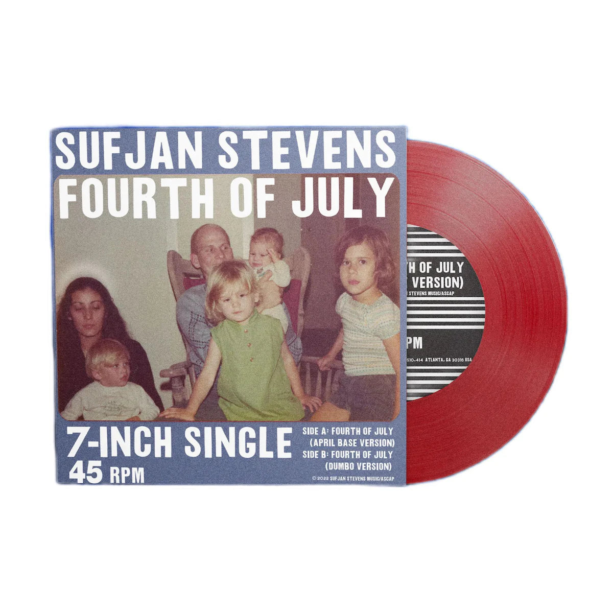 Sufjan Stevens: Fourth of July 7-Inch Single (Red, 45 RPM)