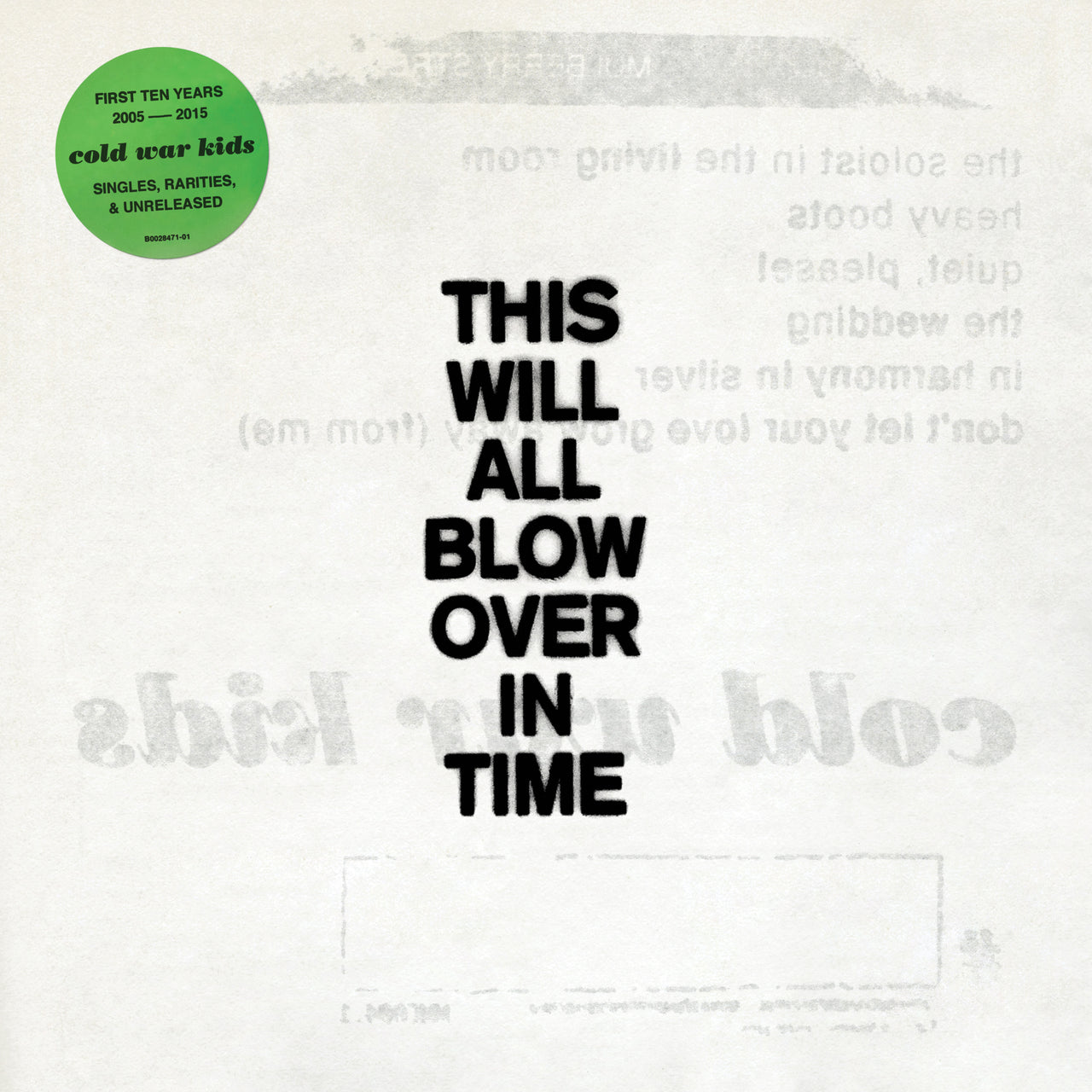Cold War Kids: This Will All Blow Over In Time CD