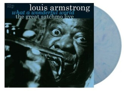 Louis Armstrong: What A Wonderful World / The Great Satchmo Live Vinyl LP (Blueberry)