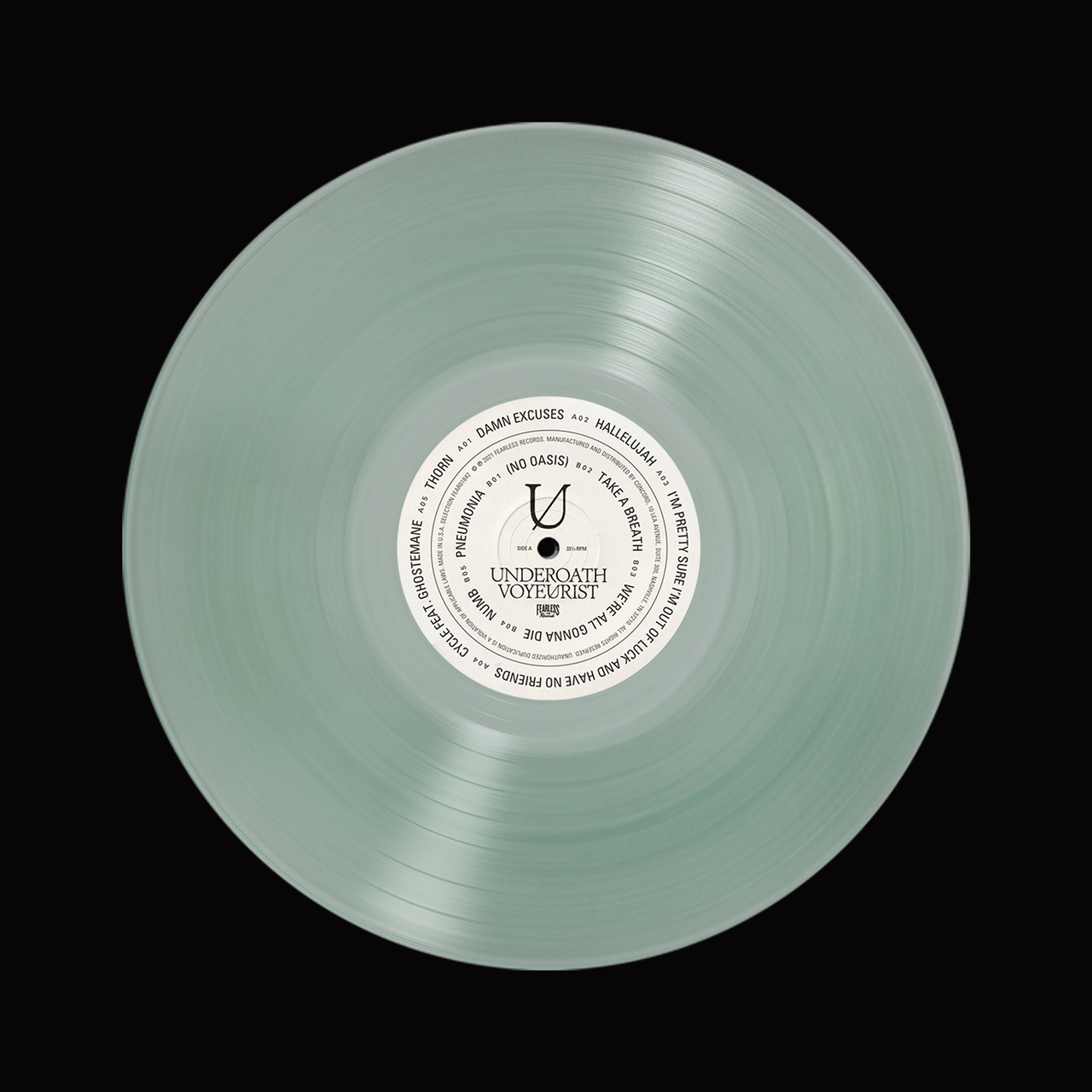 Underoath: Voyeurist Vinyl LP (Deluxe, Coke Bottle Green)