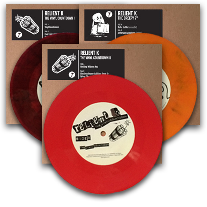 Relient K: 7" Vinyl Series 1 (Creepy, Vinyl Countdown 1 & 2)
