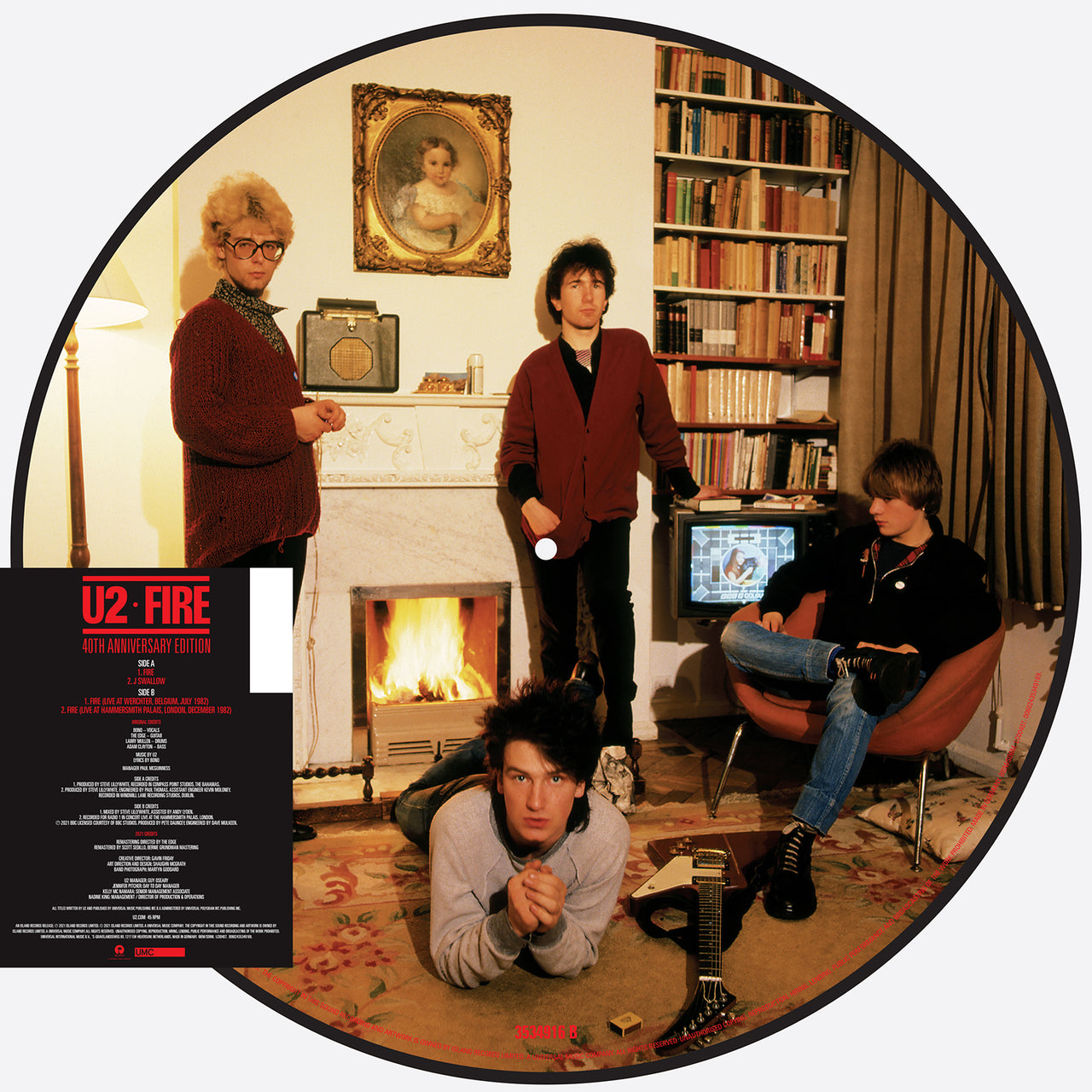 U2: Fire (40th Anniversary) 12" Single Picture Disc (45 RPM)